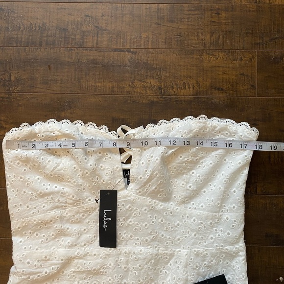 Lulus White eyelet midi dress - Picture 6 of 15